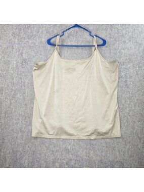 Lane Bryant Womens Camisole Beige Adjustable Straps Nylon/Spandex Size 26/28